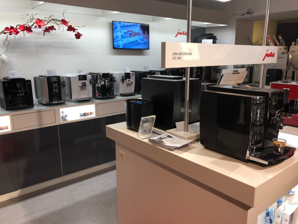 Alle JURA Kaffeeautomaten vorführbereit